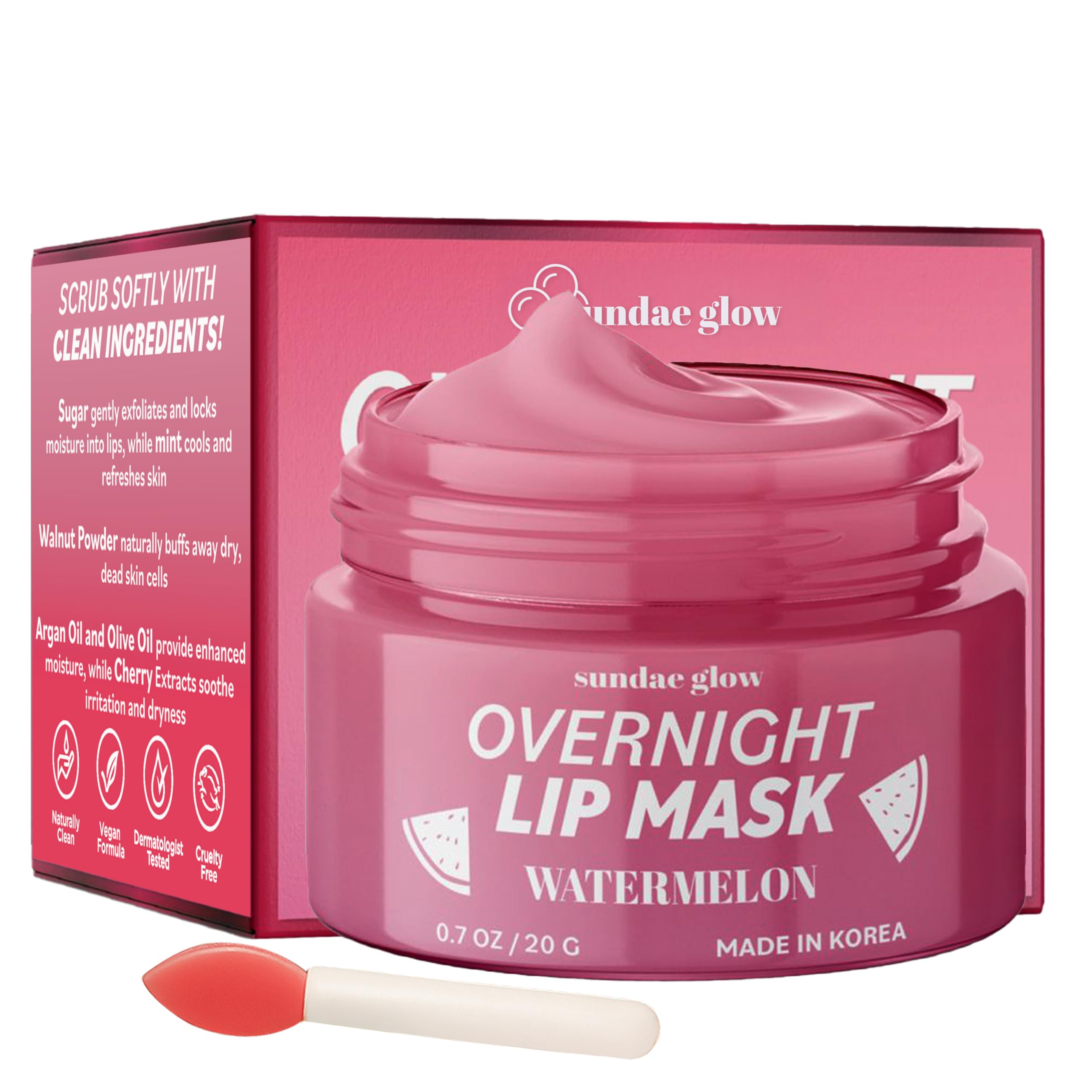 Sundae Glow jar front view showing clean packaging and hydrating benefit