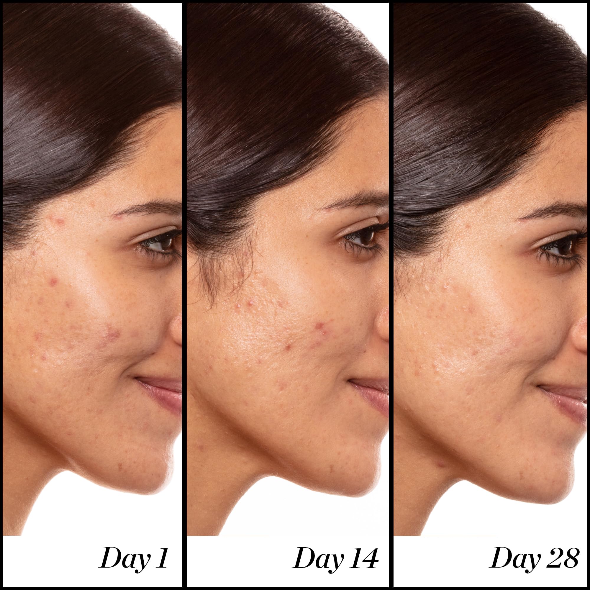 Sunday Riley serum on bathroom vanity conveying daily routine benefit