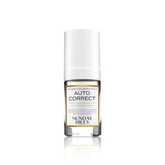 Sunday Riley Auto Correct front packaging showing sleek jar and label, conveys premium care