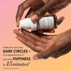 Sunday Riley Auto Correct ingredient close-up with ginseng, highlights energizing depuffing benefit
