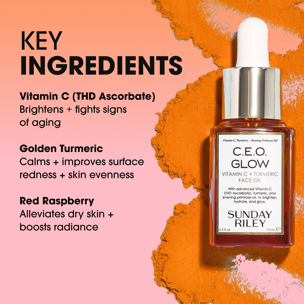 Close-up of turmeric and raspberry seeds with bottle, showing natural ingredients and antioxidant benefit