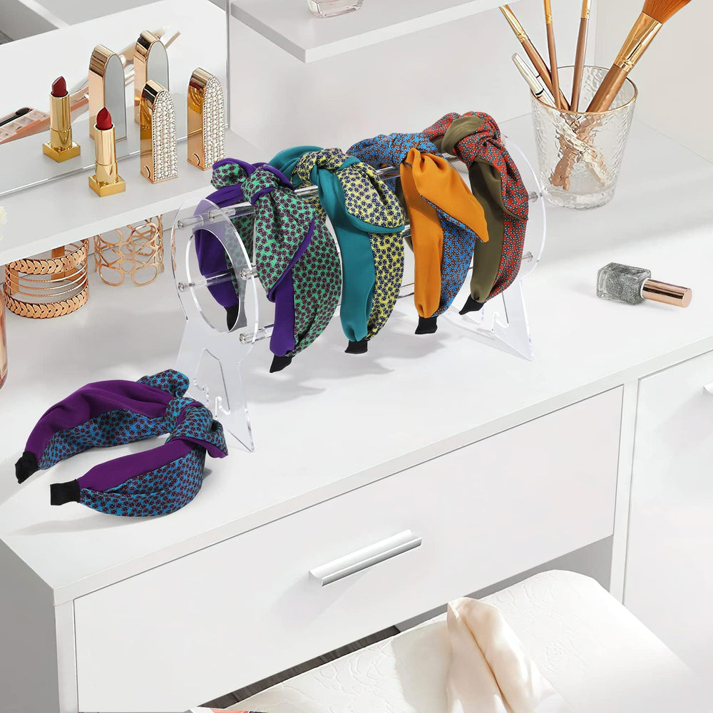 Suneerplay headband holder styled on a vanity showing elegant display and room-enhancing benefit