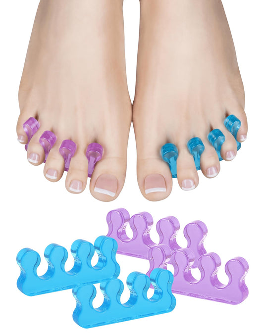 SUNFATT front view of toe separators showing jelly finish and compact kit benefit