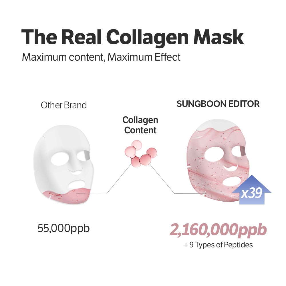 SUNGBOON EDITOR model wearing the overnight mask showing comfortable fit