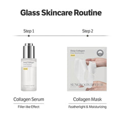 SUNGBOON EDITOR serum dropper releasing clear collagen-rich formula for precise application