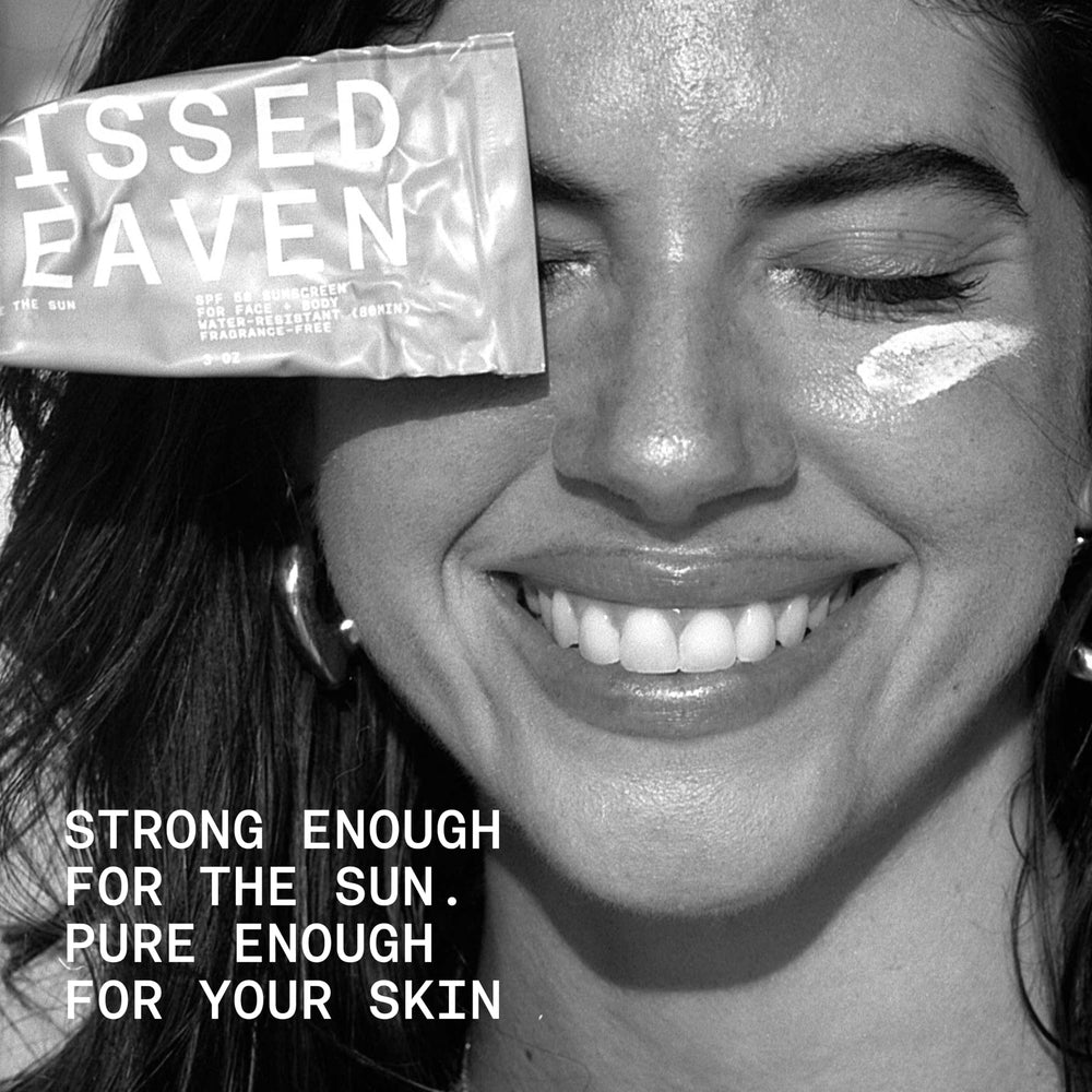 Sunkissed By Heaven sunscreen in lifestyle surf scene, designed for active outdoor protection