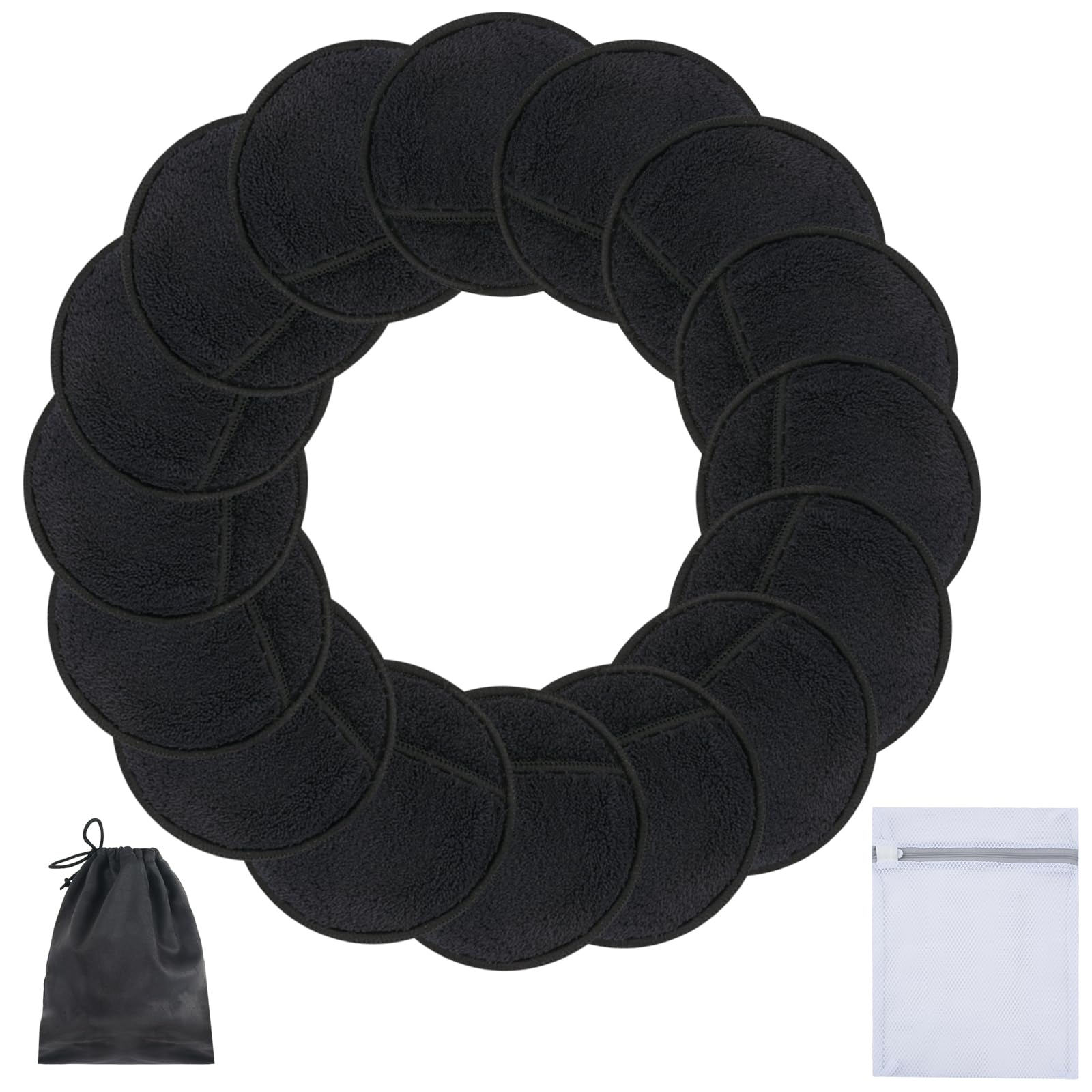 SUNLAND front packaging showing 16 reusable pads and bags for travel convenience