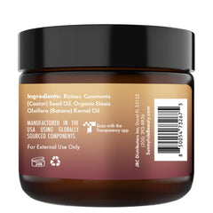 Sunny Isle label detail emphasizing unscented, hexane-free ingredient benefit