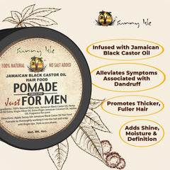 Sunny Isle pomade applied to beard with fingertips for grooming control and reduced frizz