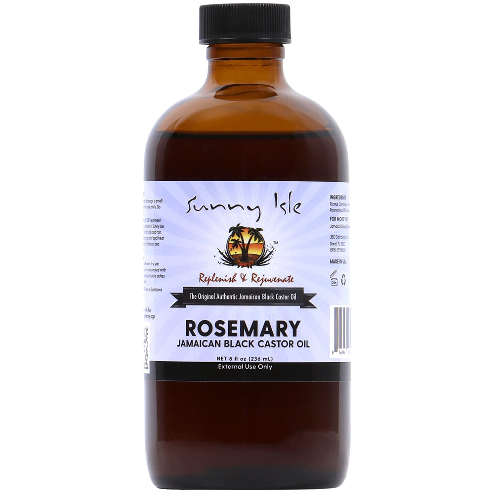 Sunny Isle bottle front view showing 8oz packaging and clear branding for easy identification