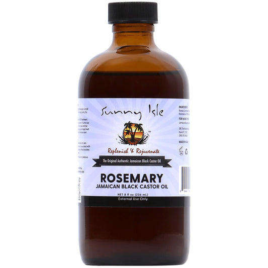 Sunny Isle bottle front view showing 8oz packaging and clear branding for easy identification