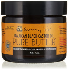 Sunny Isle jar front packaging shows 2 oz butter and brand benefits