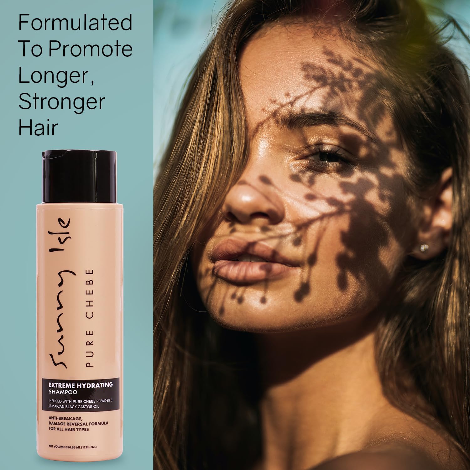 Sunny Isle creamy lather on hair illustrating gentle cleansing