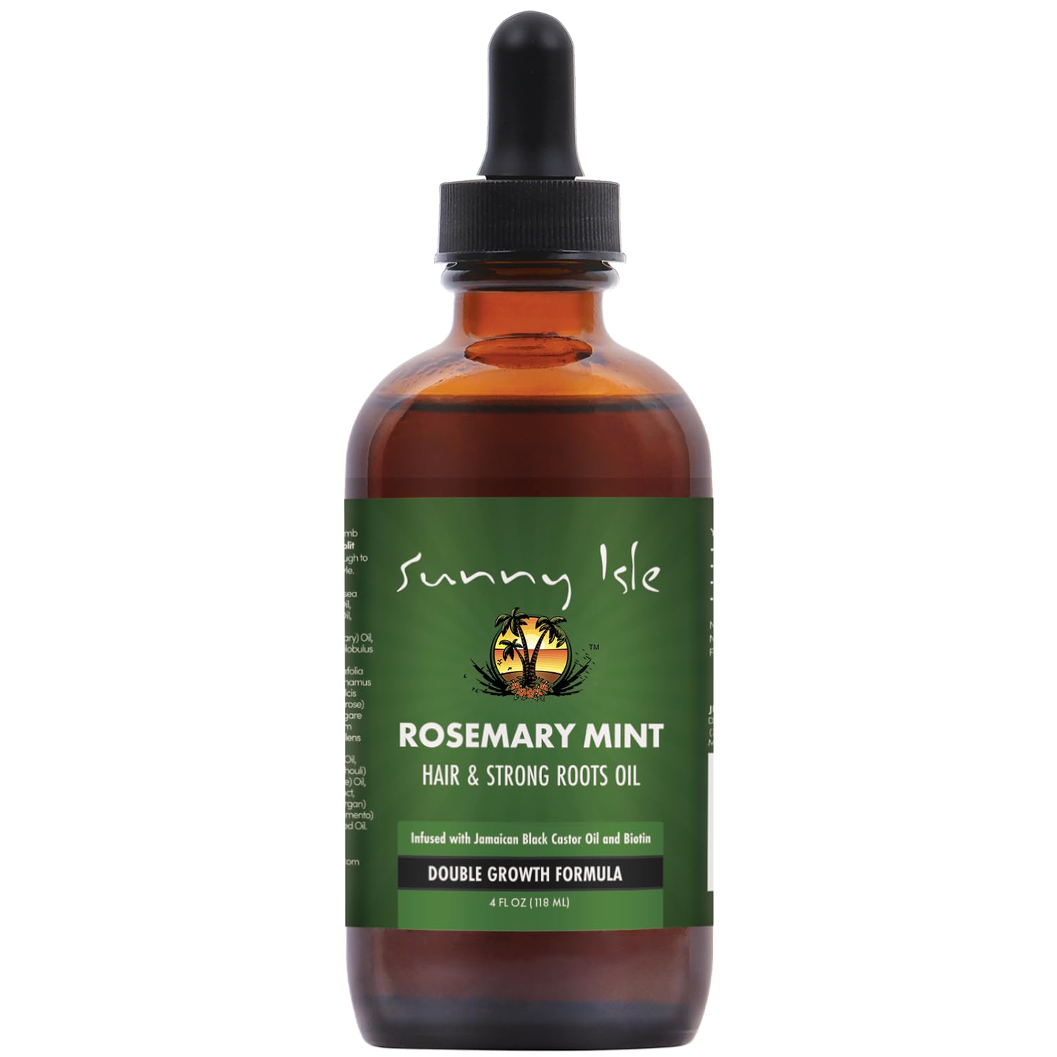 Sunny Isle front packaging showing 4oz bottle and product benefits