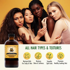 Sunny Isle oil being massaged into scalp to promote healthy moisture