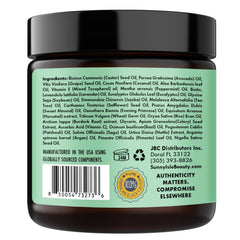 Sunny Isle label close-up showing clean formula and scent information