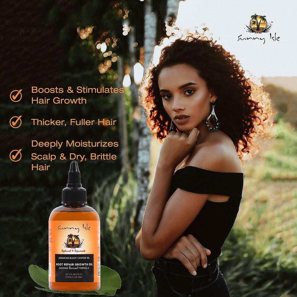 Sunny Isle pour and texture closeup highlighting rich oil for deep conditioning