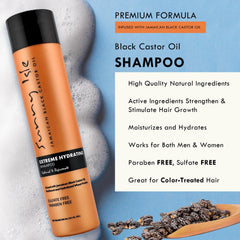 Sunny Isle shampoo lather texture demonstrating gentle, hydrating foam benefit