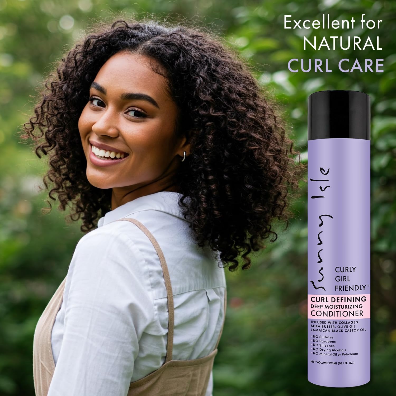 Sunny Isle display of shea butter and collagen ingredients highlighting moisture benefits