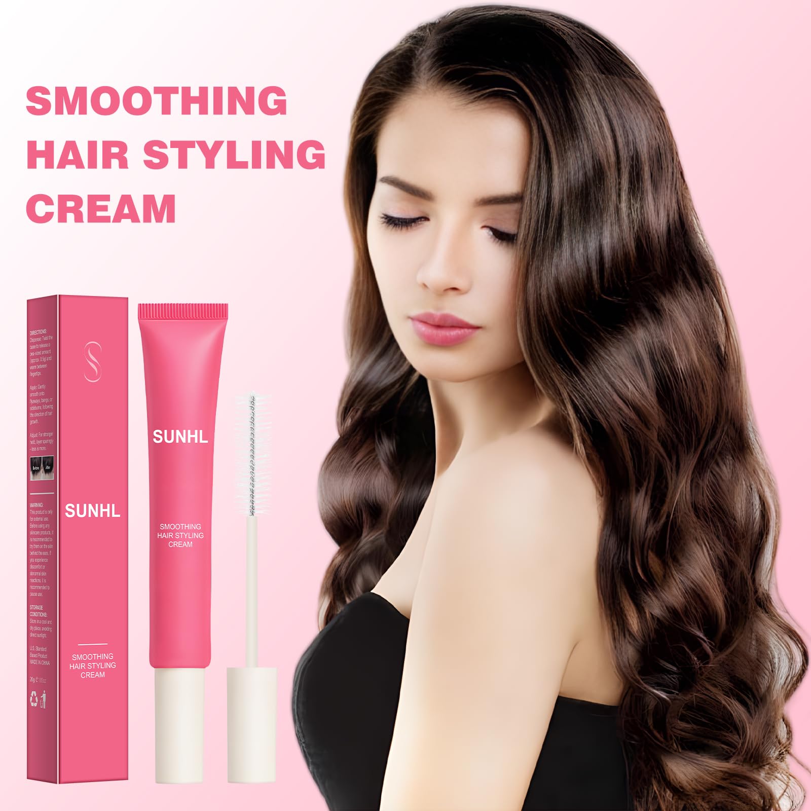 Sunnyholiday wand applicator close-up demonstrating precise dispensing for targeted styling