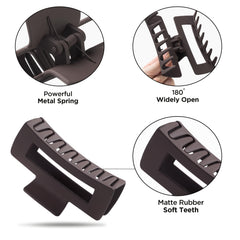 Sunolga clip teeth detail showing long teeth for secure hold on hair