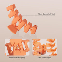 Sunolga clip teeth detail showing long interlocking teeth for secure hold