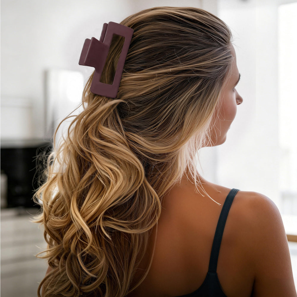 Sunolga clips securing an updo in use demonstrating reliable hold during activity