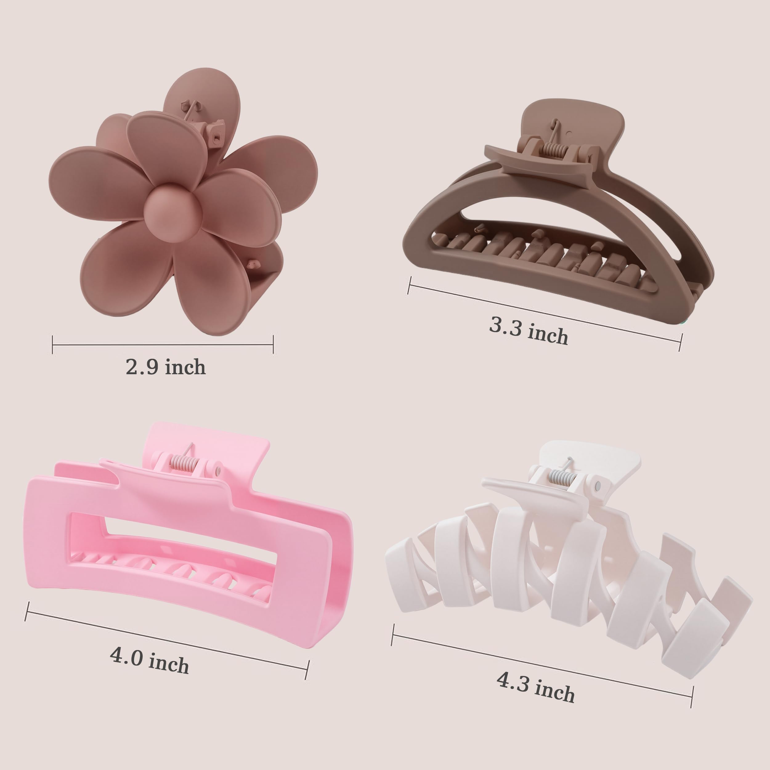 Sunolga close-up of flower claw clip detail highlighting decorative shape and secure grip
