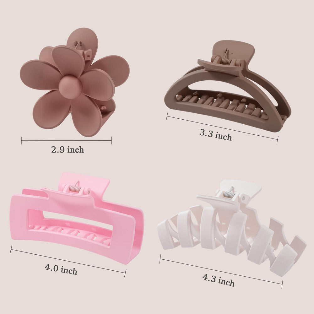 Sunolga close-up of flower claw clip detail highlighting decorative shape and secure grip