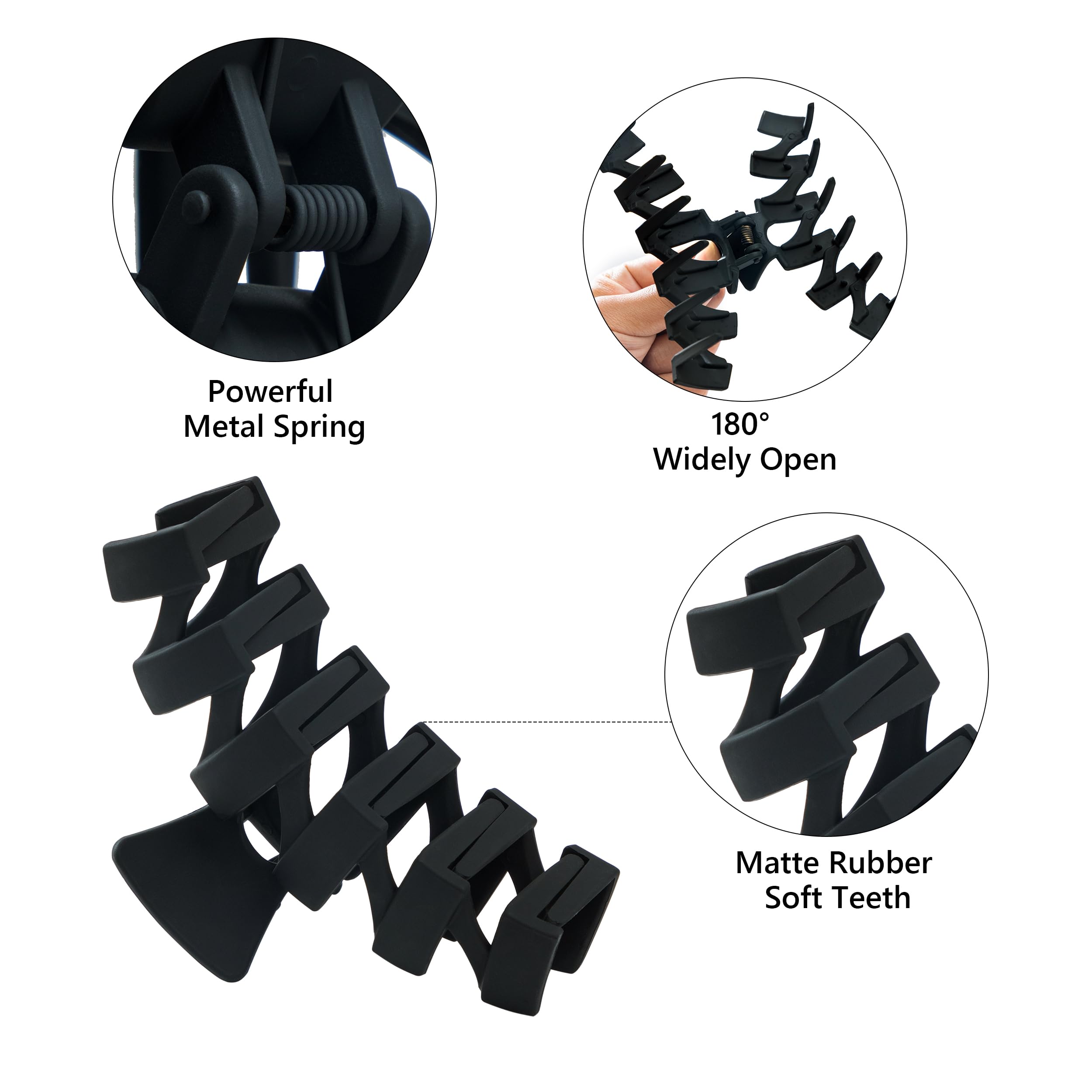 Sunolga flower claw clip detail matte finish for gentle styling