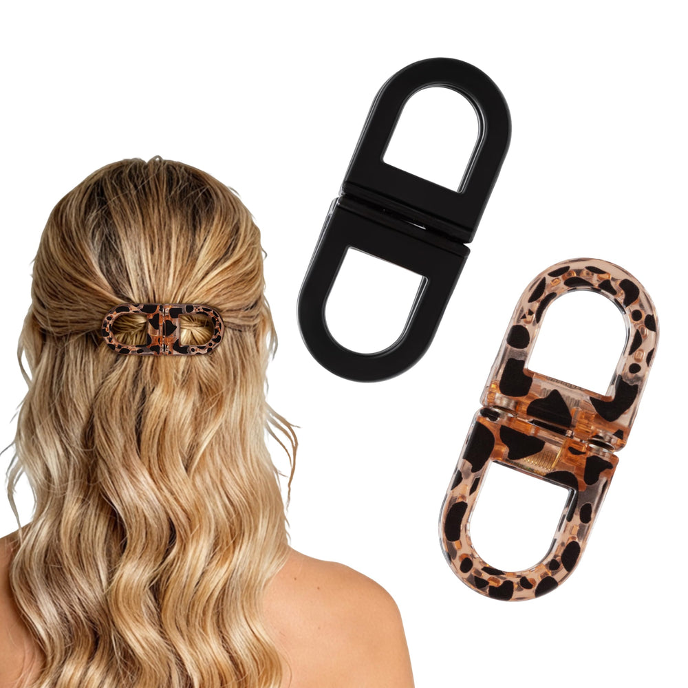 Sunolga magnetic clips front view showing pair and decorative look, secure hold benefit