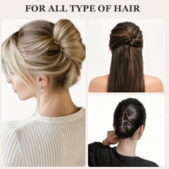 Sunolga pinned in a bun illustrating discreet, long-lasting hold