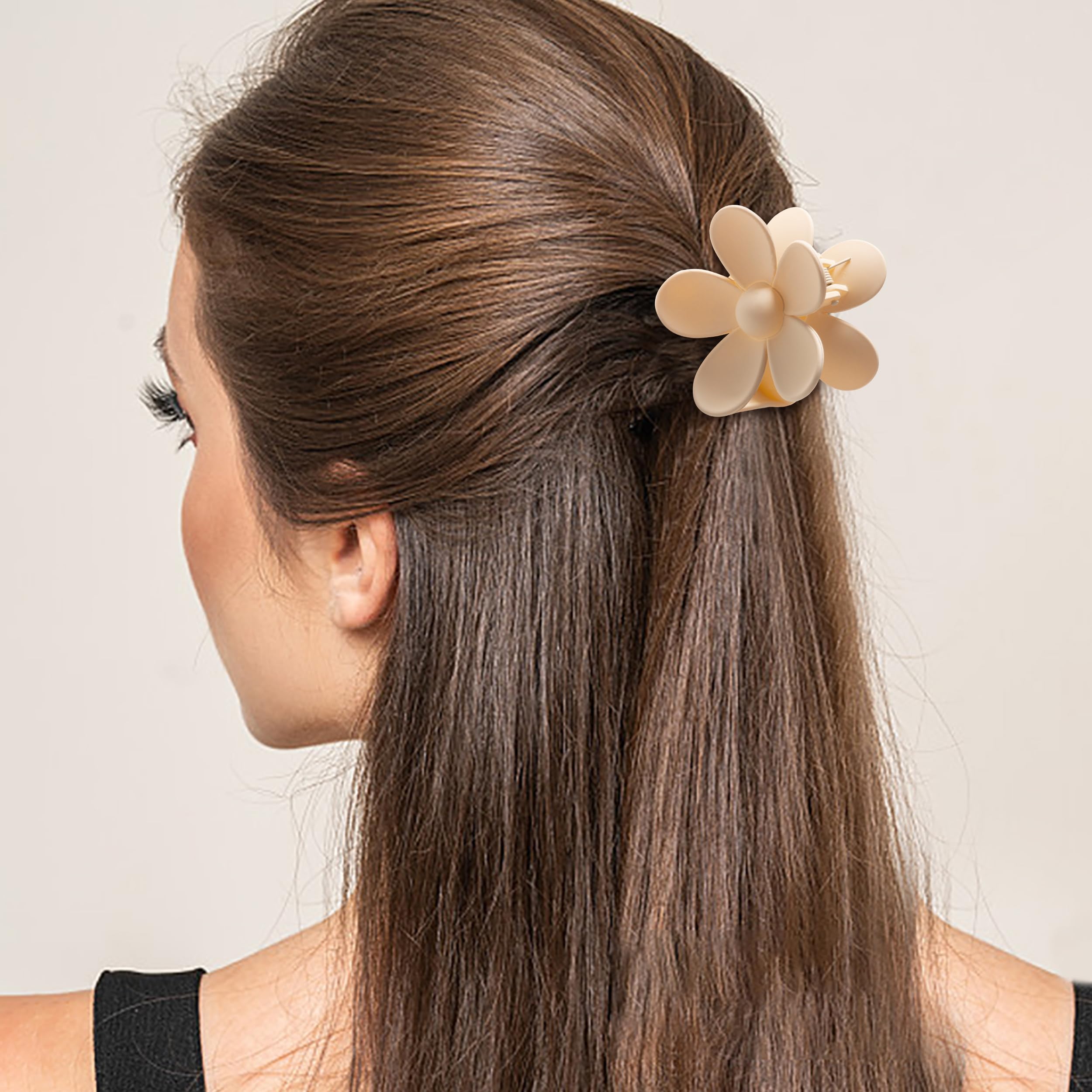 Sunolga hair clip in use creating an elegant updo for thick hair