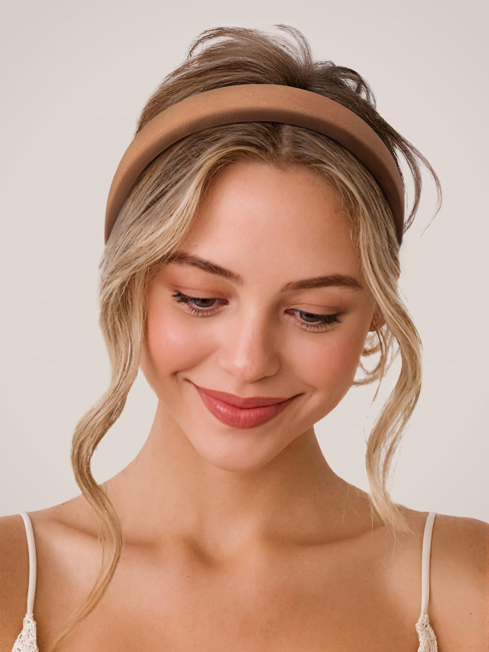 Sunolga knotted and slim headbands displayed together showing styling versatility and layering