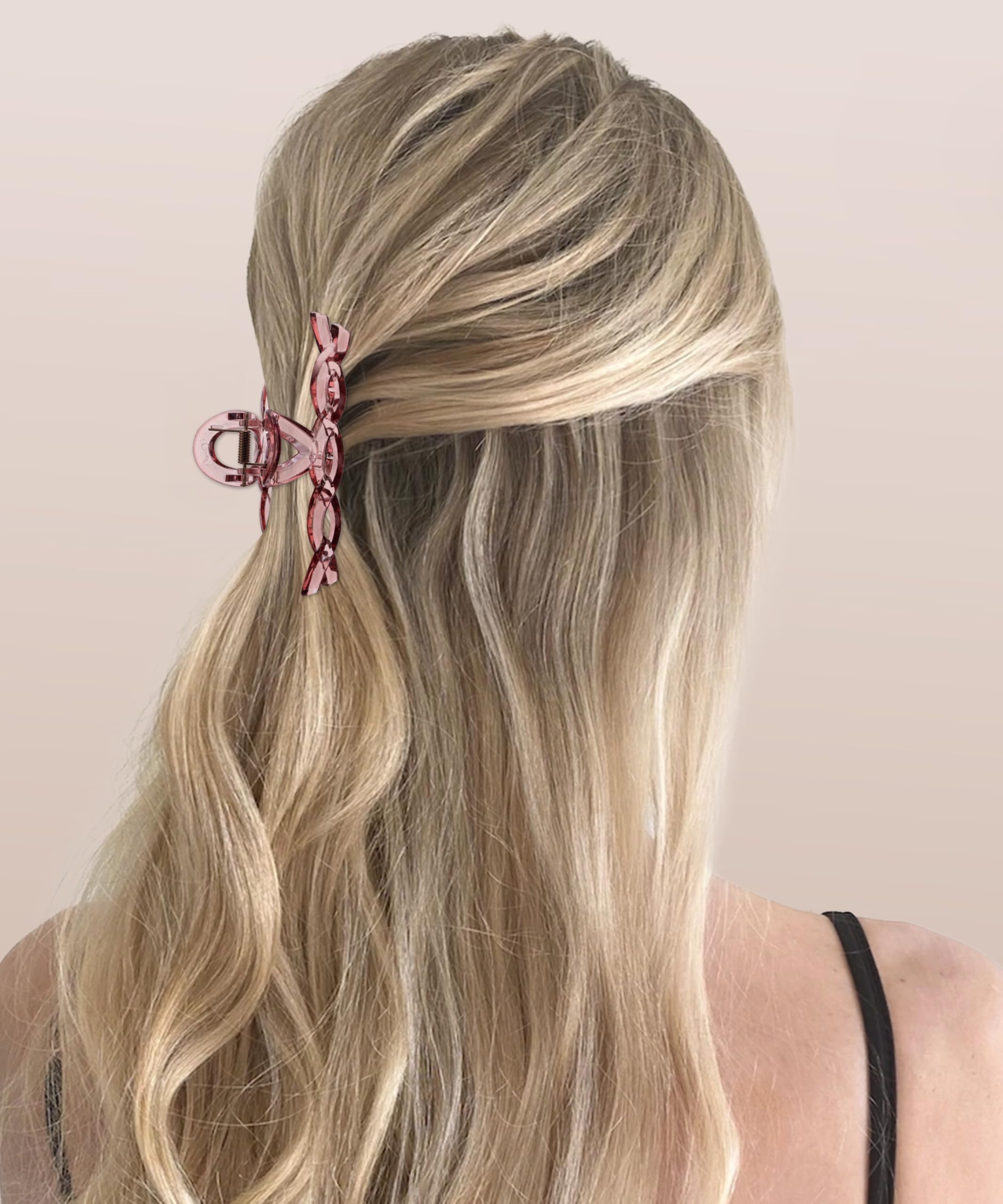 Sunolga assorted transparent and matte clips arrayed to inspire styling options