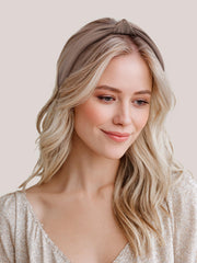 Sunolga wide padded headband close-up showing soft texture and comfortable coverage