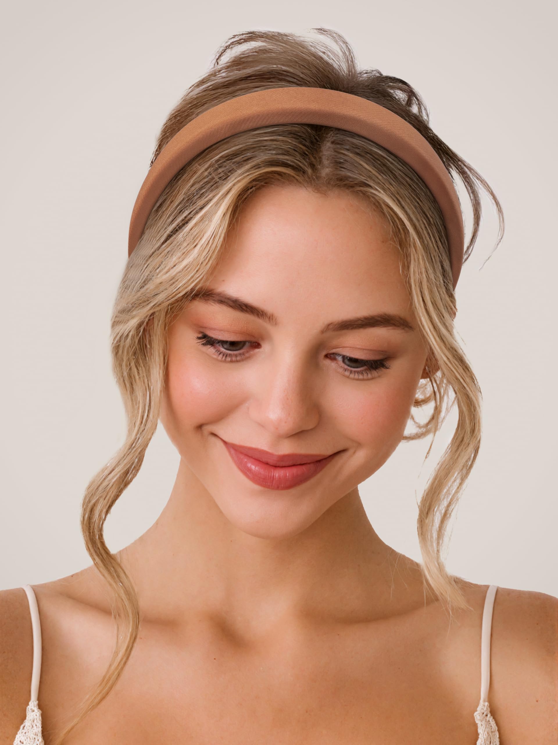Sunolga model wearing different headband styles demonstrating styling options