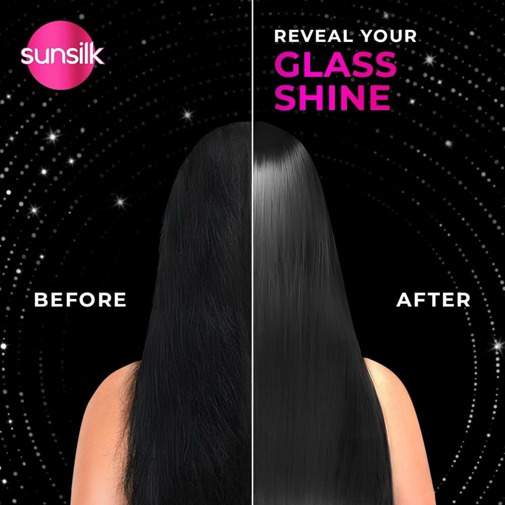 sunsilk model hair after wash showing softened manageable strands