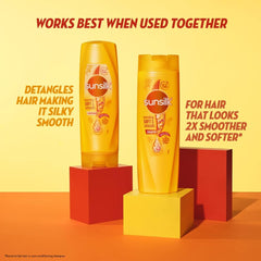 sunsilk on bathroom shelf lifestyle shot conveying daily routine benefit