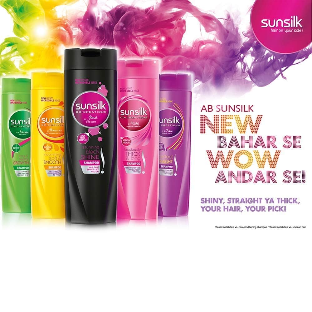 woman with bouncy hair styled using sunsilk for visible volume