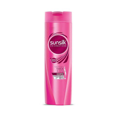 sunsilk bottle front packaging showing product and benefit