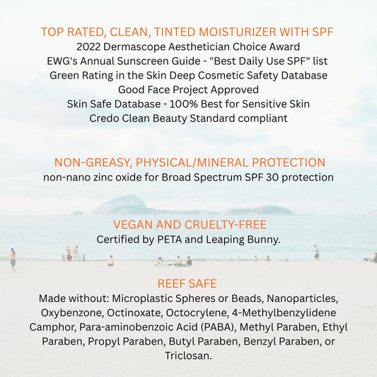 Suntegrity cream texture close-up showing smooth blendability benefit