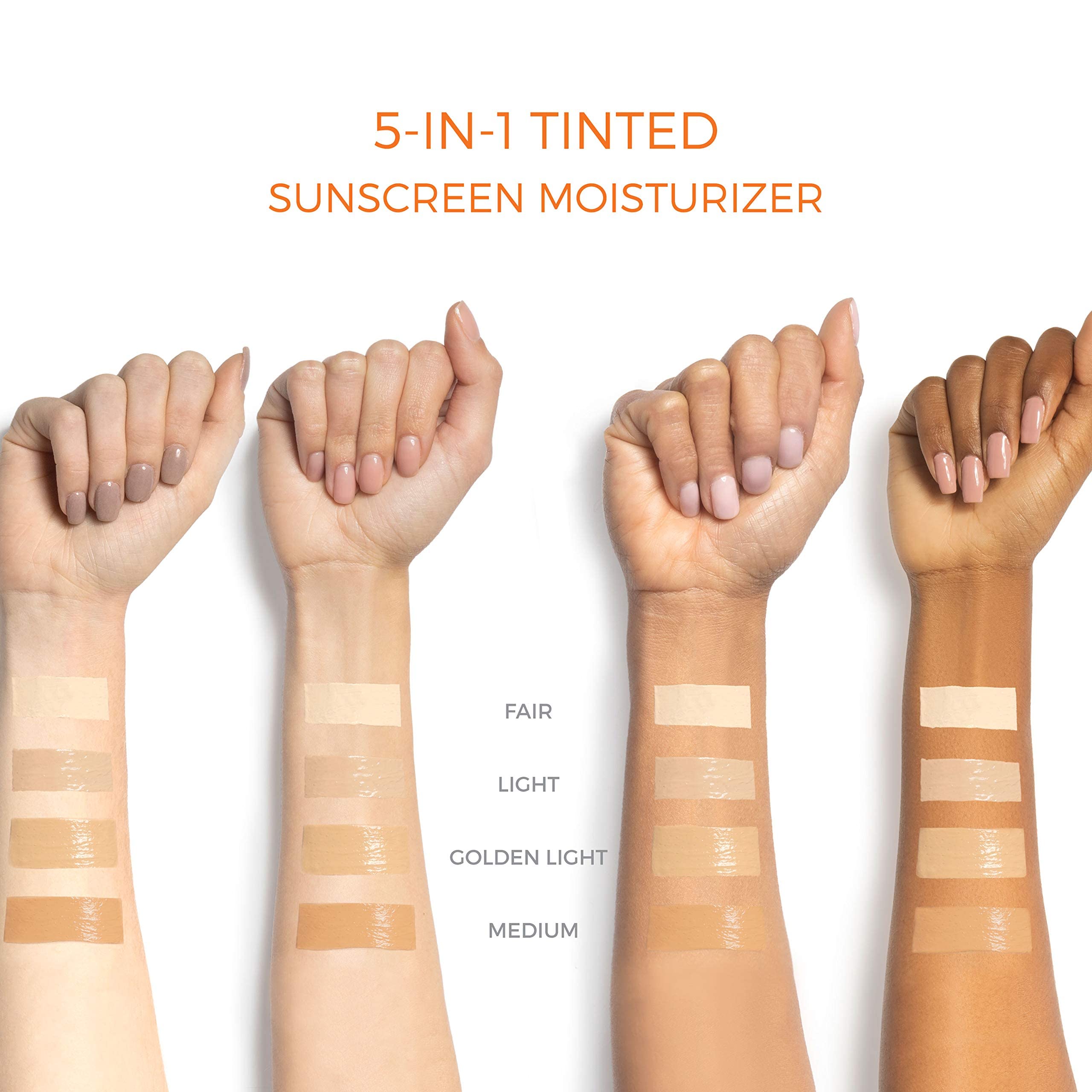 Suntegrity swatched on skin demonstrating even coverage benefit