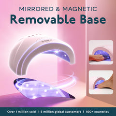 SUNUV SUNone in pedicure mode with foot positioned, illustrating roomy interior and flexibility