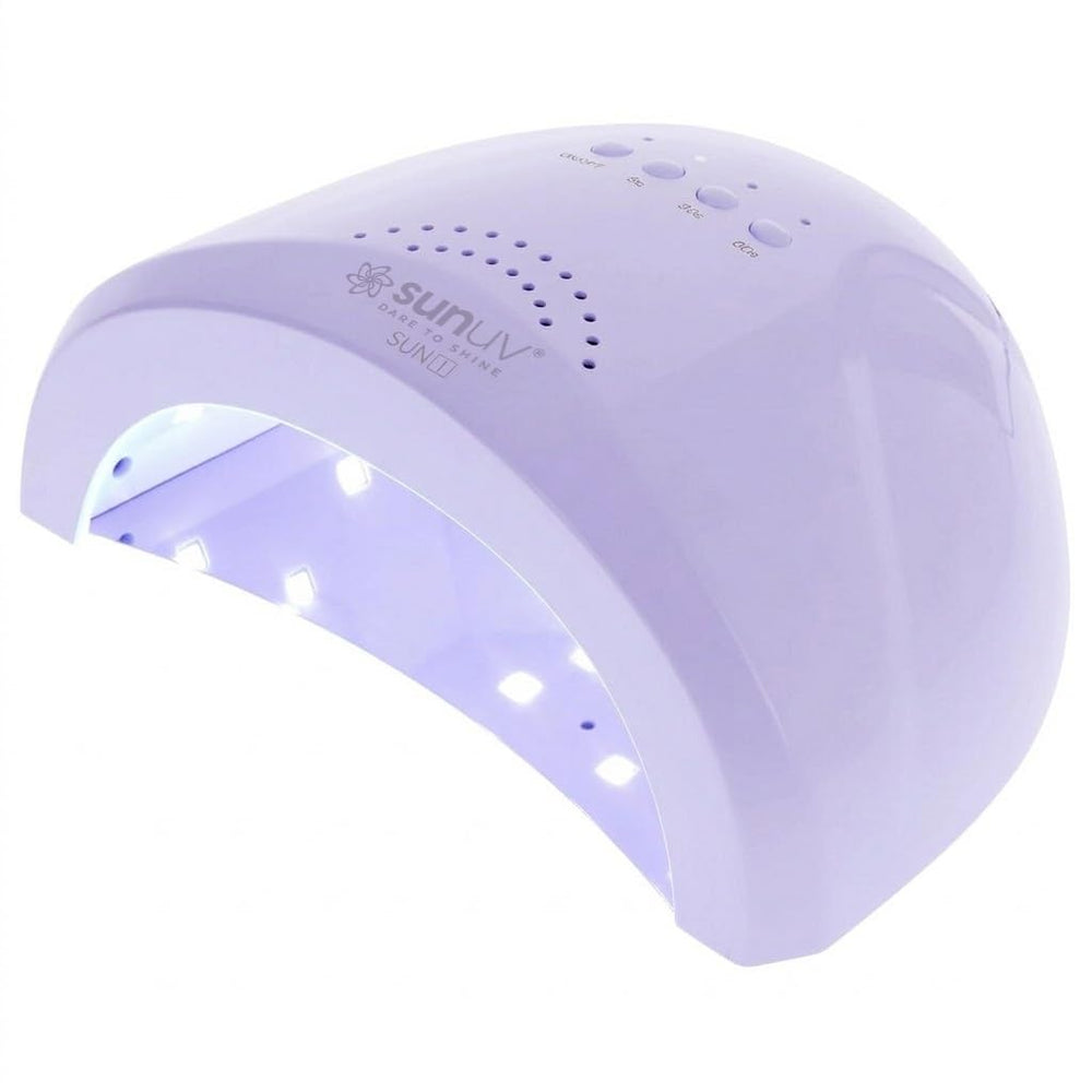 SUNUV SUNone Purple front view showing compact salon-grade design and quick curing