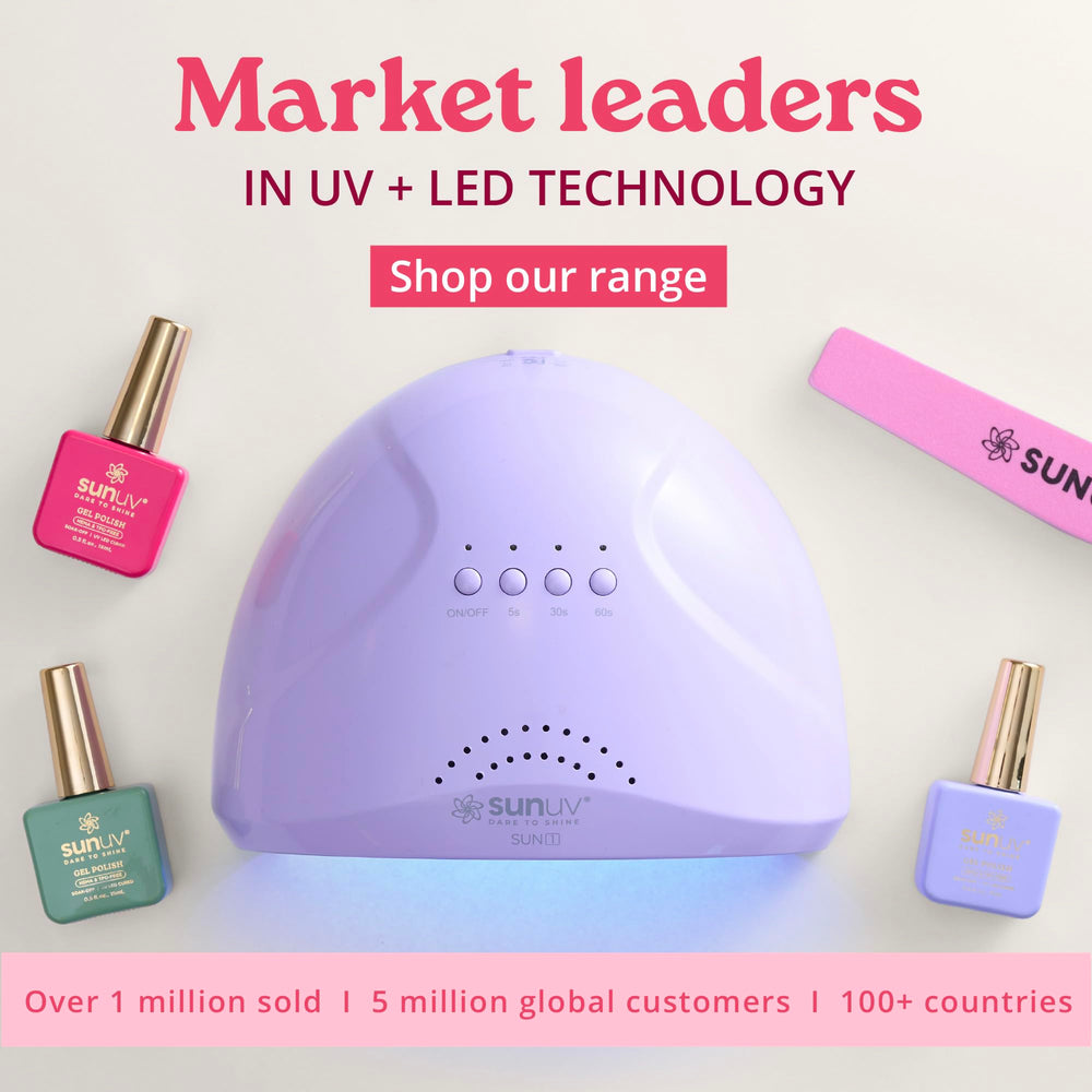 SUNUV SUNone Purple gift box staged as present for DIY beauty enthusiasts