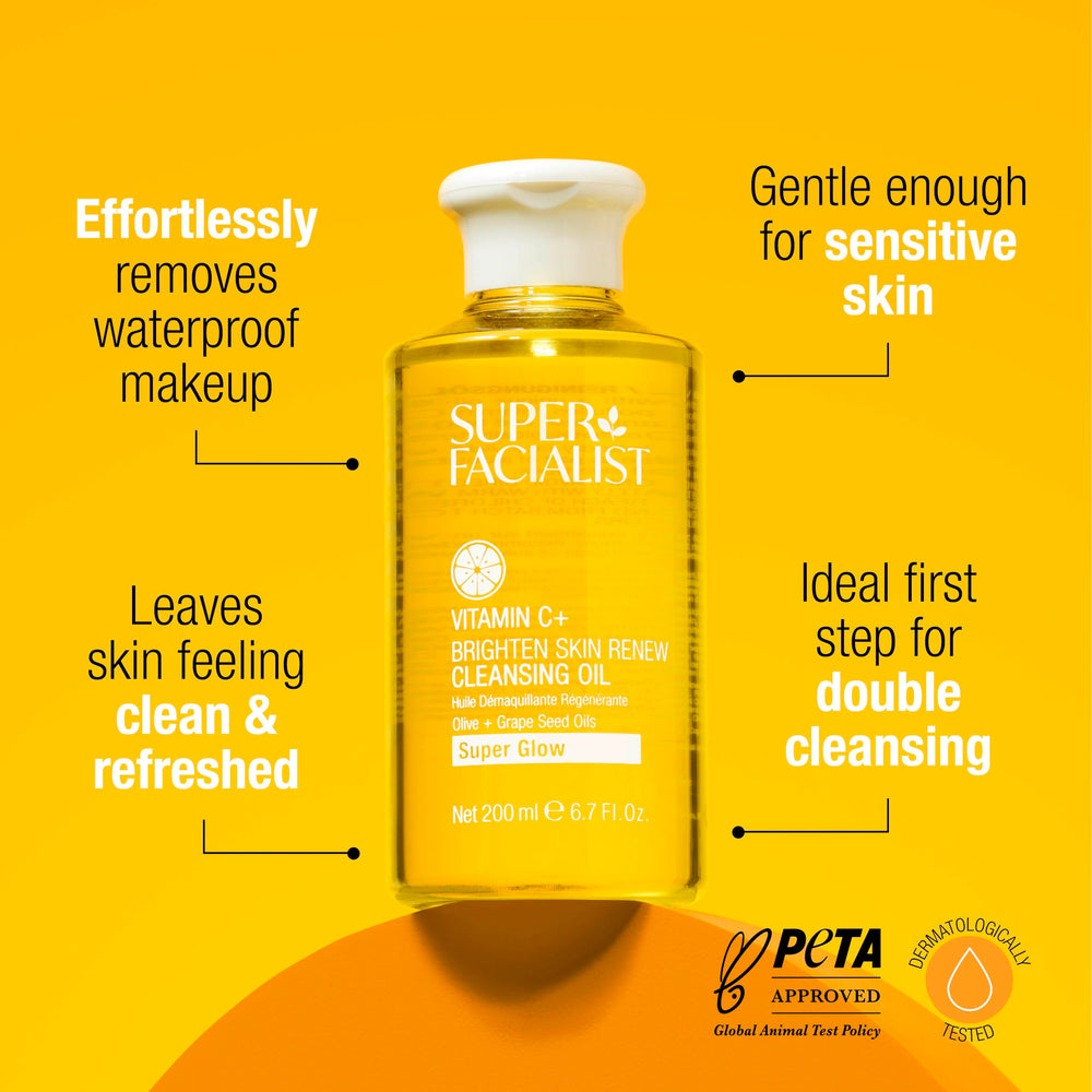 Super Facialist pump dispensing oil for controlled, mess-free usage benefit