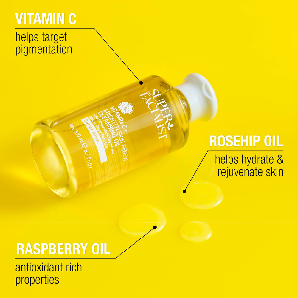 Super Facialist close-up of silky oil texture showing smooth application benefit