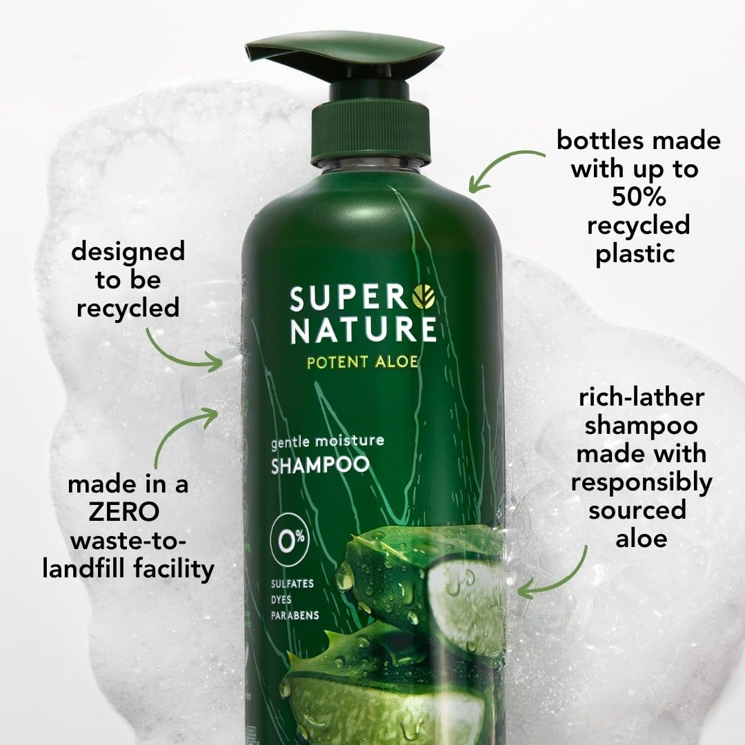 Supernature conditioner pour texture showing creamy hydration