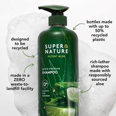 Supernature conditioner pour texture showing creamy hydration